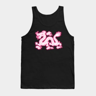 Neon Light Traditional Chinese Dragon Tank Top